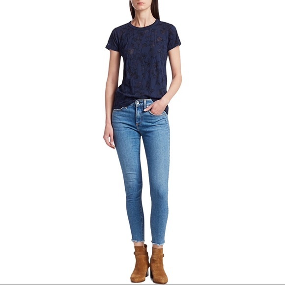 Rag & Bone Cate Mid-Rise Raw Hem Ankle Skinny Jean - Picture 6 of 11